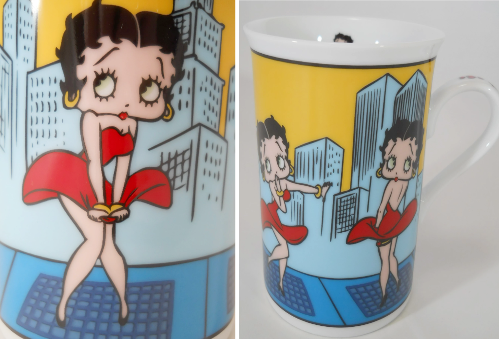 Betty Boop   Cool Breeze Betty  Fine Porcelain 8oz. Mug by Danbury Mint.  